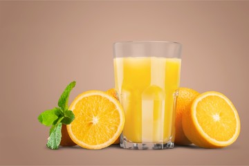 Fruit Smoothies with Straws Isolated on a
