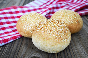 Sesame seed buns