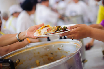 Helping the poor to enjoy eating delicious food