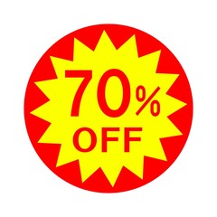 70パーセントオフ