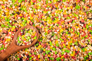 Food for birds. Cereal seeds - Canary seed.