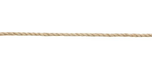 Naklejka premium Twine rope isolated on white background