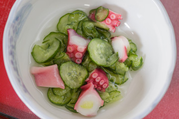 たこときゅうりの酢の物