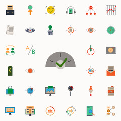 colored performance indicators icon. marketing and business and digital marketing icons universal set for web and mobile