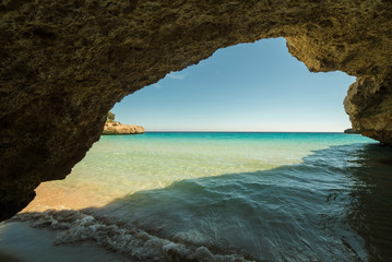 Beach scene on Mallorca island