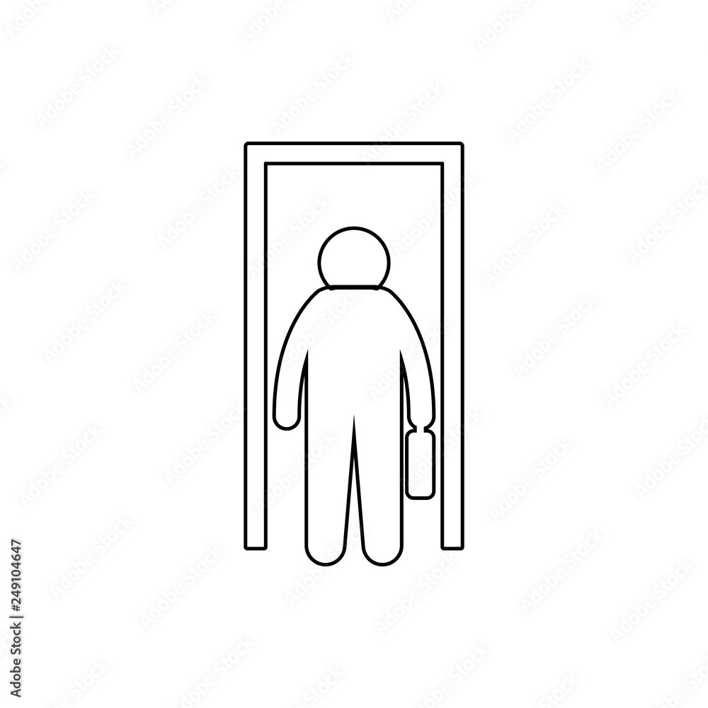 Poster to be fired job icon. element of poor peaple for mobile concept and web apps icon. thin line icon fo