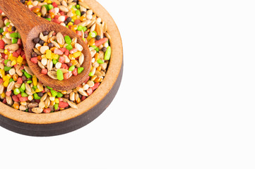 Food for birds. Cereal seeds - Canary seed.