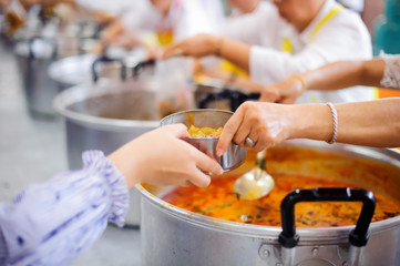 Feeding helps eliminate the hunger of many people.