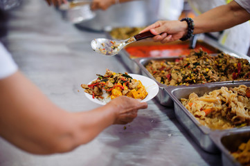 Distribute free food to the poor - share food for the hungry