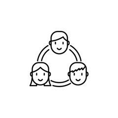 networking, group, partnership icon. Element of Human resources for mobile concept and web apps illustration. Thin line icon for website design and development, app development