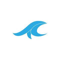 simple curves waves simple logo vector