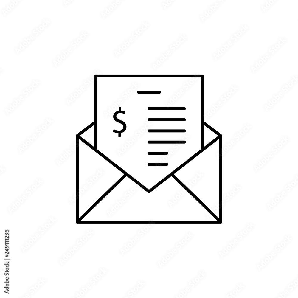 Poster pay slip, contract, degree icon. element of human resources for mobile concept and web apps illustra