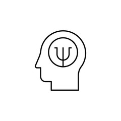 user, motivation, neurology, head icon. Element of Human resources for mobile concept and web apps illustration. Thin line icon for website design and development, app development