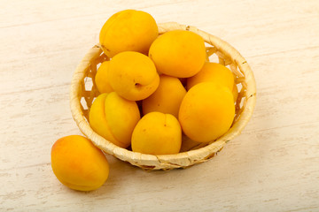 Ripe sweet apricots