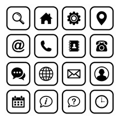 Web icon set. Set of web icon symbol vector