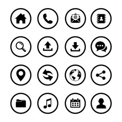 Web icon set. Set of web icon symbol vector