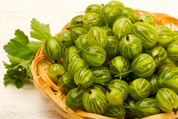 Gooseberries in the bowl
