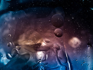 Abstract water bubbles background