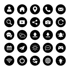 Web icon set. Set of web icon symbol vector