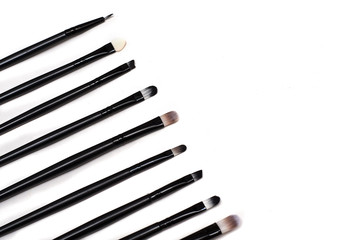 set of makeup brushes