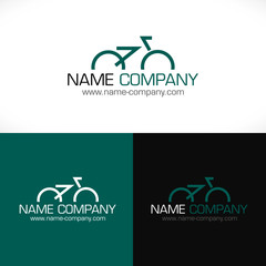 Fototapeta premium logo vélo design club cyclisme cycliste 