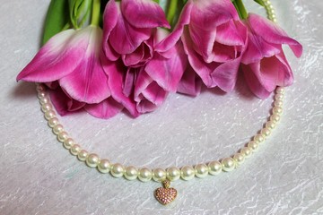 Jewellery and flowers