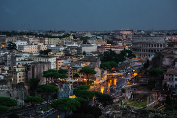 Piazza Venezia Skyline History City Rome Empire