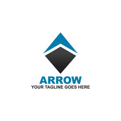 Arrow logo design vector template