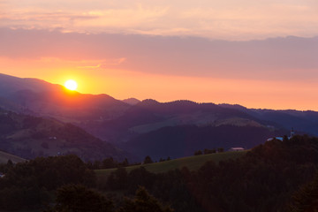 Obraz premium Mount Grappa we Włoszech