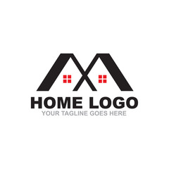 Home logo design vector template