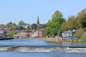 Obraz premium Exeter by the River Exe