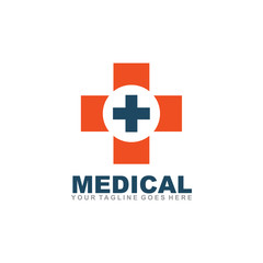 Medical and healthcare logo design vector template
