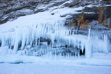 Icicles of Lake Baikal