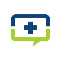 Obraz premium Medical and healthcare logo design vector template