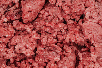Raw minced meat background texture