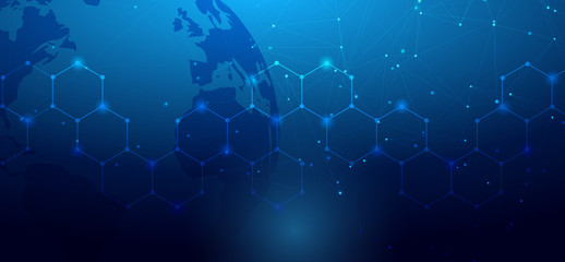 Technology Network Background