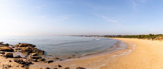 Plage de la Costa Dorada, Tarragone, Espagne