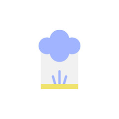 Kitchen, chef hat icon. Element of kitchen accessories color icon. Premium quality graphic design icon. Signs and symbols collection icon for websites, web design, mobile app