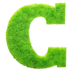 Alphabet C is made of felt