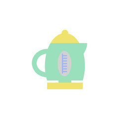 Kitchen, electrical kettle  icon. Element of kitchen accessories color icon. Premium quality graphic design icon. Signs and symbols collection icon for websites, web design, mobile app