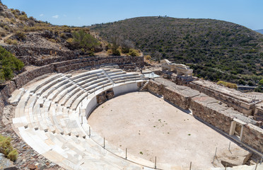 Ancient Roman theater, Milos island, Greece.