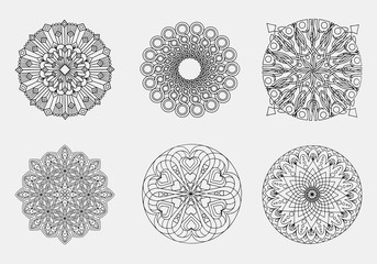 Manadala decorative set.