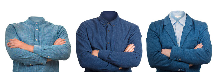 headless businessman hidden invisible face