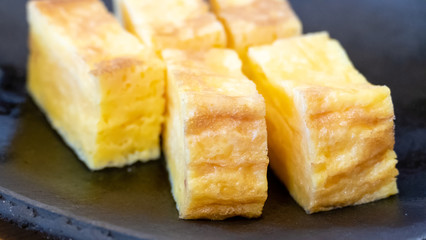 Tamagoyaki Japanese rolled egg roll