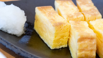 Tamagoyaki Japanese rolled egg roll