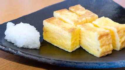 Tamagoyaki Japanese rolled egg roll
