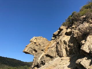 rocks and blue sky