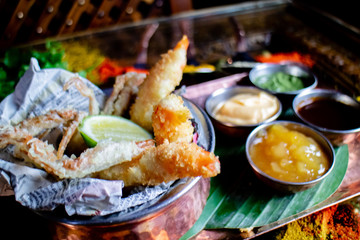 Shrimps, Fisch - Finger Food, Restaurant