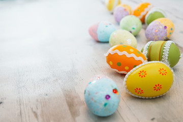 Easter eggs on background for your easter design
