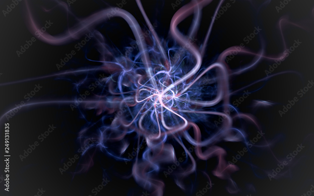 Fototapete digital generated image in the form of abstract geometric shapes of various shades and colors for us